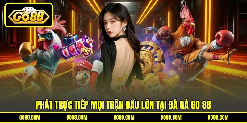 Phát trực tiếp mọi trận đấu lớn tại Đá Gà GO 88 Phát trực tiếp mọi trận đấu lớn tại Đá Gà GO 88