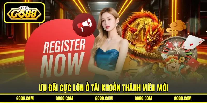 Ưu đãi cực lớn ở tài khoản thành viên mới